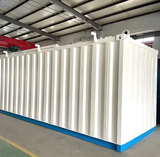 A containerised MBR module on the factory floor